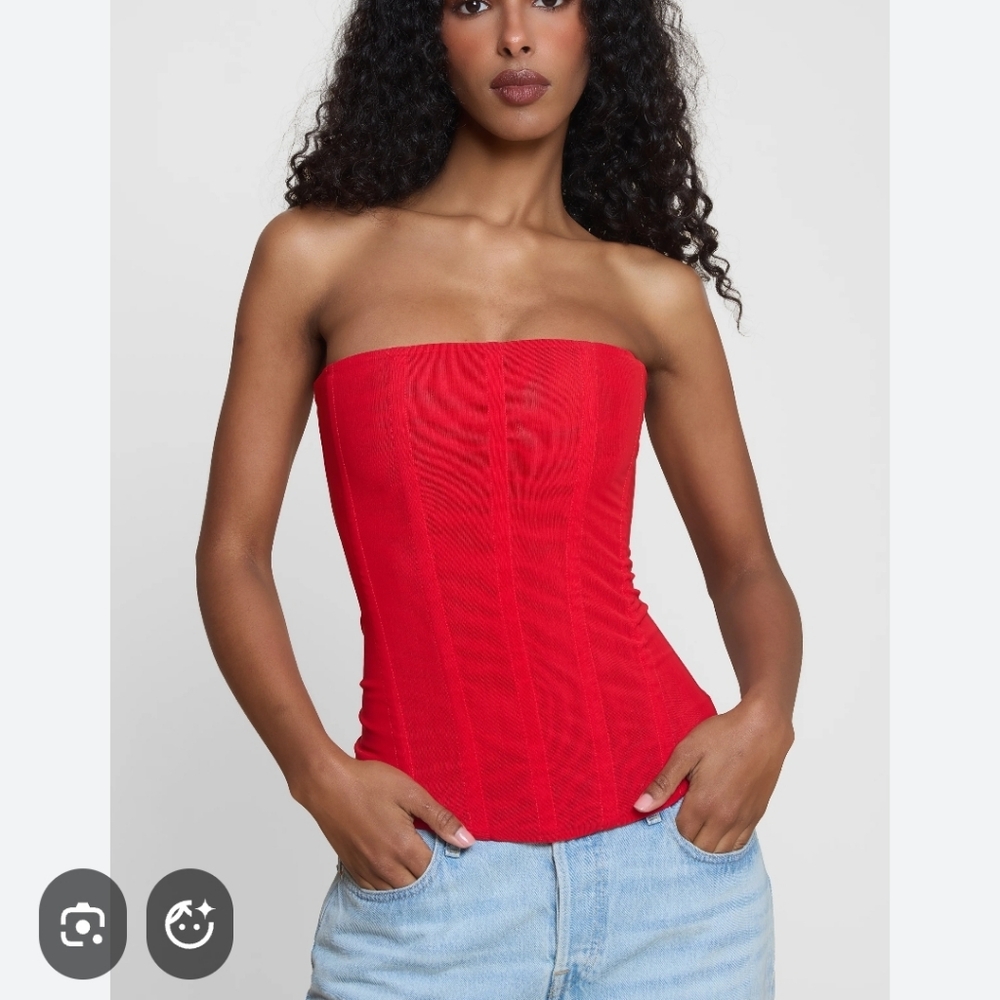 Leg Avenue Red Satin Corset